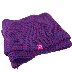 Canadian Breast Cancer Foundation Go Pink Vibrant Knit Scarf in Pink and Purple